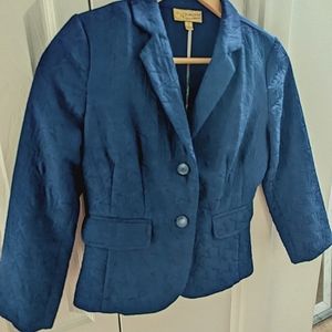Vera Wang Princess collection navy blue blazer